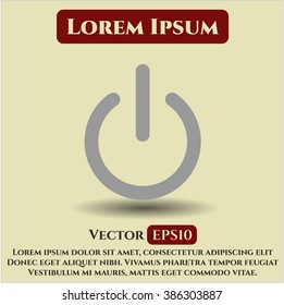 Power icon or symbol