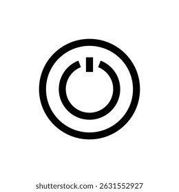 Power icon symbol for apps and websites. Power Switch sign and symbol. Electric power