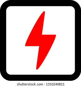 The power icon. Power symbol. Flat Vector illustration. Button Set EPS 10