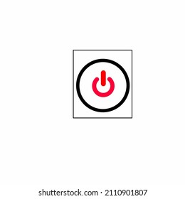 Power icon symbol flat vector image.