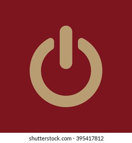 The power icon. Power symbol. Flat Vector illustration