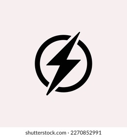 Icono de potencia, símbolo, vector, signo