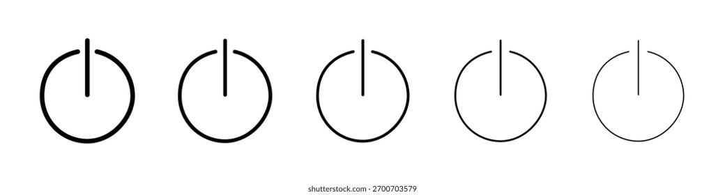 Ilustración de Arte vectorial de icono de poder