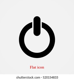power icon, vector best flat icon, EPS