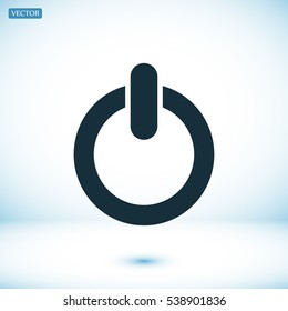 power icon, vector best flat icon, EPS