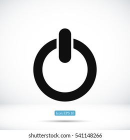 power icon, vector best flat icon, EPS