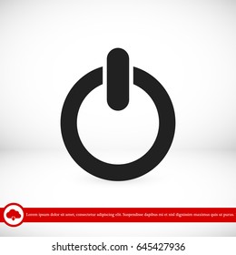 power icon, vector best flat icon, EPS