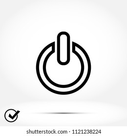 power icon, Vector EPS 10 illustration style