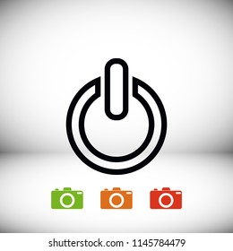power icon, Vector EPS 10 illustration style