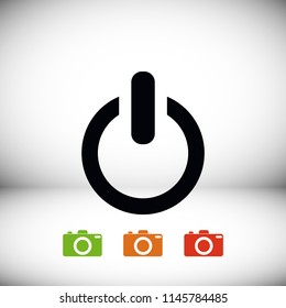 power icon, Vector EPS 10 illustration style