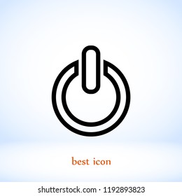 power icon, Vector EPS 10 illustration style
