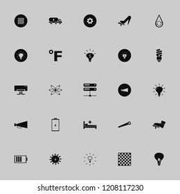 power icon. power vector icons set woman shoe on the pedal, chess board, foot on the pedal and solar energy
