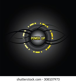 Power up icon vector illustration