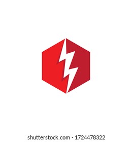Plantilla de diseño de Ilustración de icono de potencia Vector