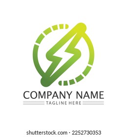 Design-Logo-Vorlage für Vektorgrafik-Power-Symbol