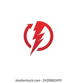 Plantilla de diseño de logotipo de Ilustración de iconos de potencia