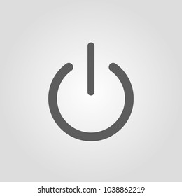 Power icon Vector Illustration on the white background.