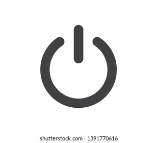 Power icon. Vector illustration. on white background