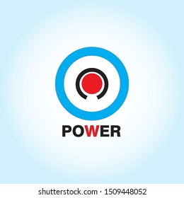 Power icon Vector Illustration on the white background.