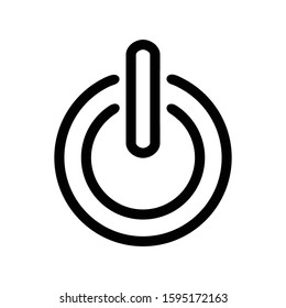 Power icon Vector illustration on a white background.