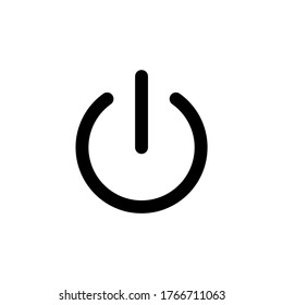 Power icon Vector Illustration on the white background.