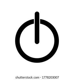 Power icon Vector Illustration on the white background.