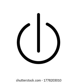 Power icon Vector Illustration on the white background.