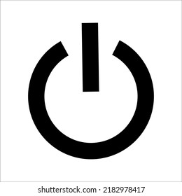 Power icon Vector Illustration on the white background.