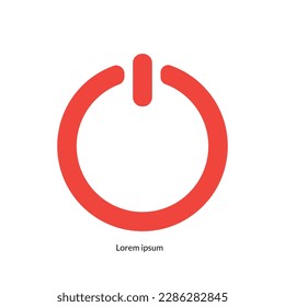 Power icon Vector Illustration on the white background.