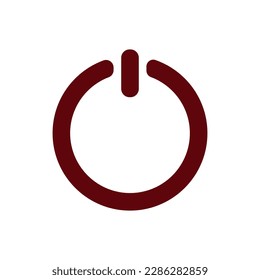 Power icon Vector Illustration on the white background.