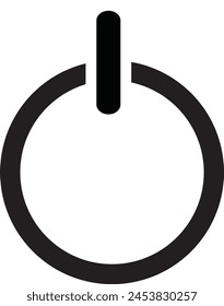 Power icon Vector Illustration on the white background.
