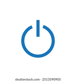 Power icon Vector Illustration on the white background.