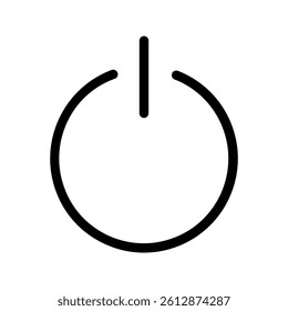 Power icon Vector Illustration on the white background.