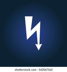 Power icon Vector Illustration on the white background.