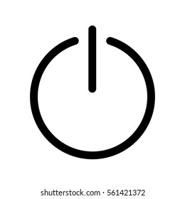Power icon Vector Illustration on the white background.