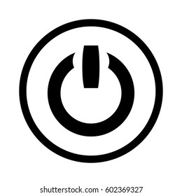 Power icon Vector Illustration on the white background.