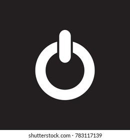 power Icon Vector Illustration on the white background.