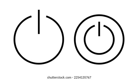 Power icon vector illustration. Power Switch sign and symbol. Electric power