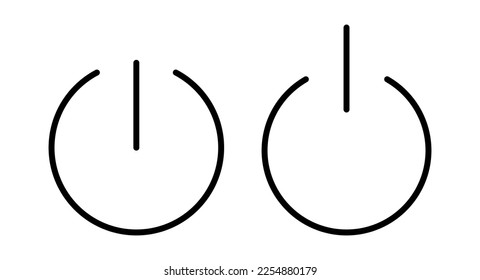Power icon vector illustration. Power Switch sign and symbol. Electric power