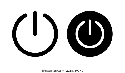 Power icon vector illustration. Power Switch sign and symbol. Electric power