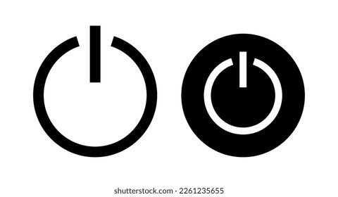 Power icon vector illustration. Power Switch sign and symbol. Electric power