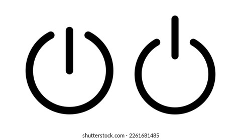 Power icon vector illustration. Power Switch sign and symbol. Electric power