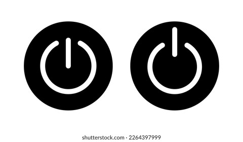 Power icon vector illustration. Power Switch sign and symbol. Electric power