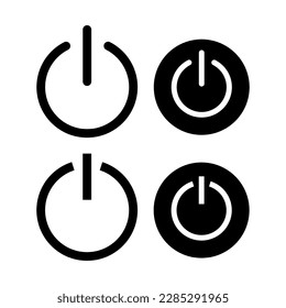 Power icon vector illustration. Power Switch sign and symbol. Electric power