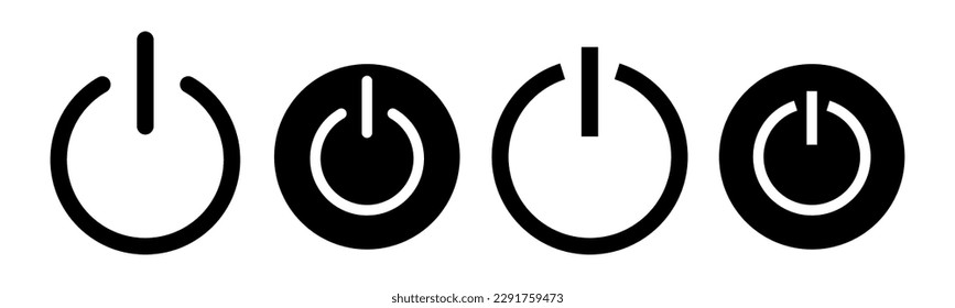 Power icon vector illustration. Power Switch sign and symbol. Electric power