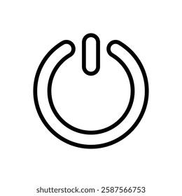 Power icon vector illustration. Power Switch sign and symbol. Electric power