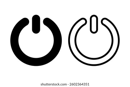 Power icon vector illustration. Power Switch sign and symbol. Electric power