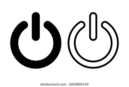 Power icon vector illustration. Power Switch sign and symbol. Electric power