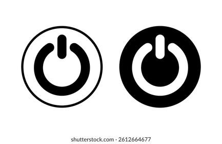 Power icon vector illustration. Power Switch sign and symbol. Electric power