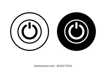 Power icon vector illustration. Power Switch sign and symbol. Electric power